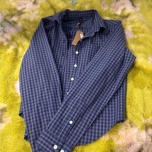 Skims Blue Checkered Shirt